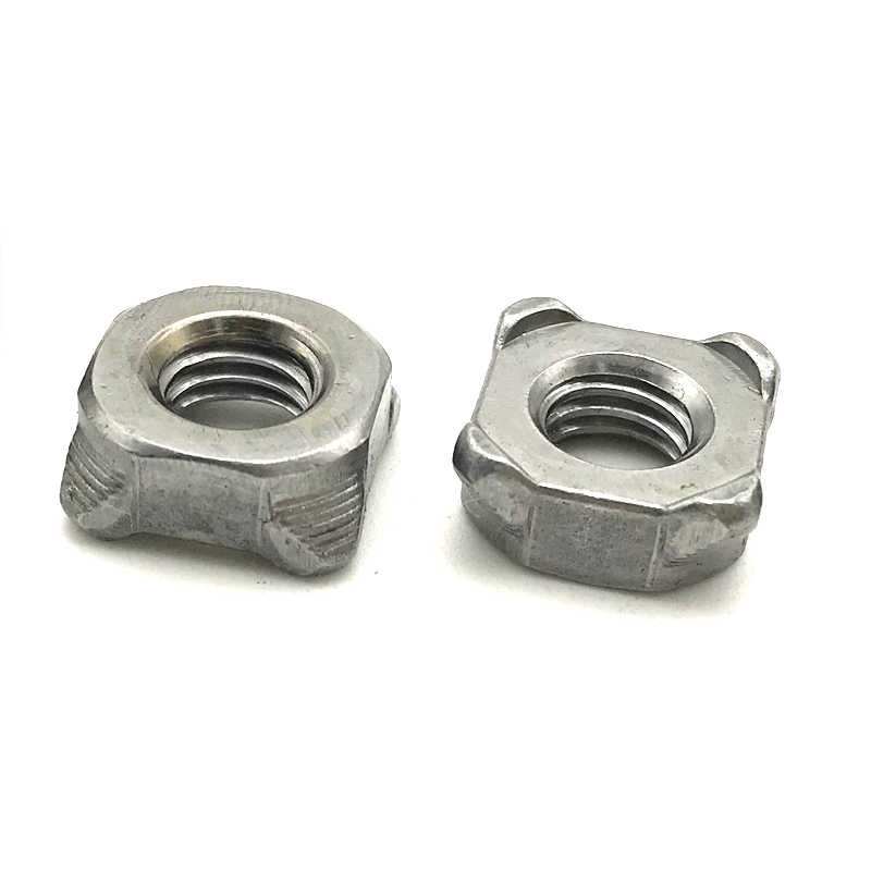 DIN928不銹鋼無(wú)焊點(diǎn)四方電焊螺帽無(wú)腳點(diǎn)焊螺母
