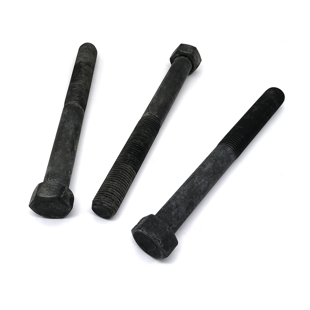 生產(chǎn)高強度螺栓 發(fā)黑12.9級六角半牙螺栓 卡車專用螺栓 定制非標(biāo)螺栓螺絲