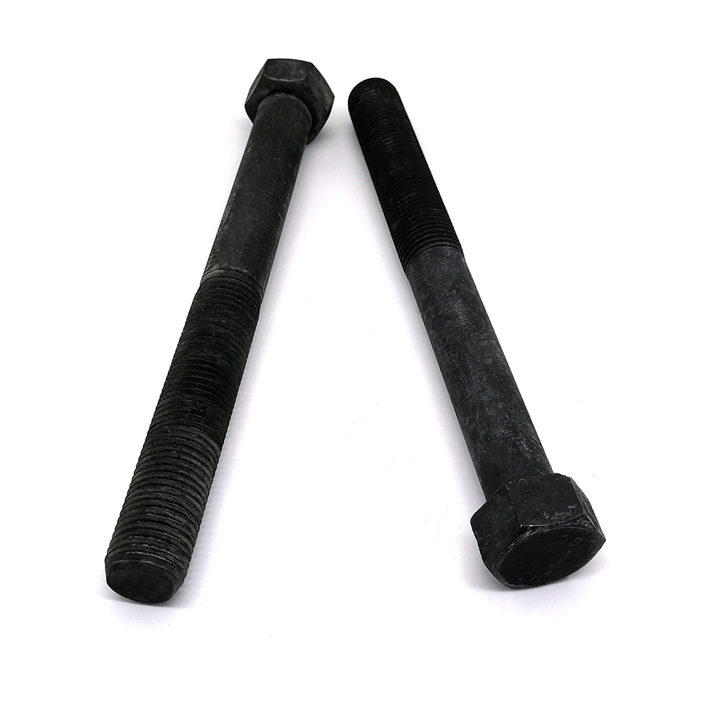 生產(chǎn)高強(qiáng)度螺栓 發(fā)黑12.9級(jí)六角半牙螺栓 卡車(chē)專(zhuān)用螺栓 定制非標(biāo)螺栓螺絲