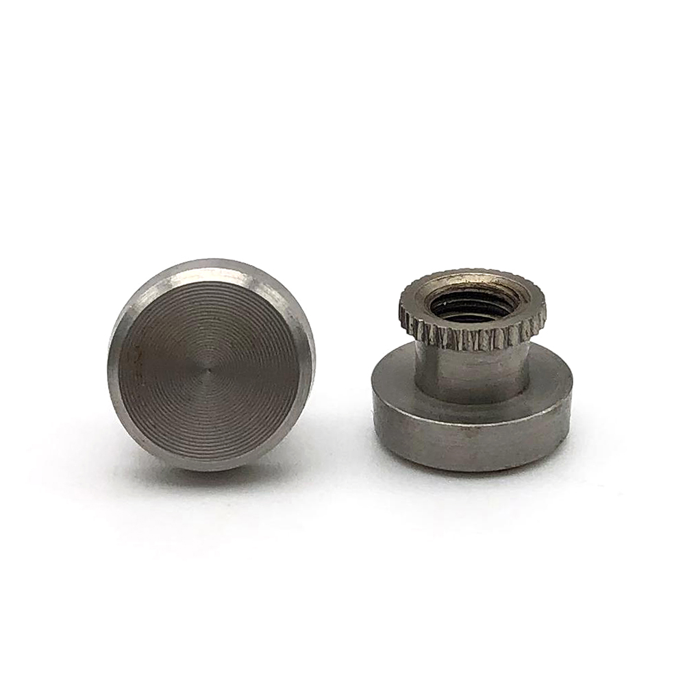 GB806高頭滾花螺母碳鋼藍(lán)白鋅臺(tái)階滾齒高螺帽鍍鎳手?jǐn)Q調(diào)節(jié)羅母